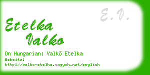 etelka valko business card
